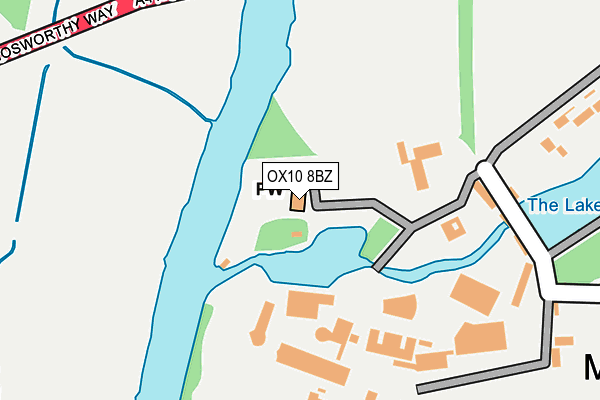 OX10 8BZ map - OS OpenMap – Local (Ordnance Survey)