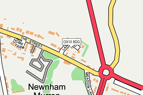 OX10 8DG map - OS OpenMap – Local (Ordnance Survey)