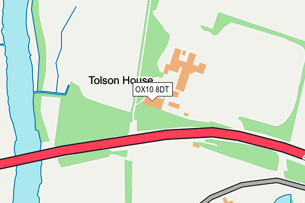 OX10 8DT map - OS OpenMap – Local (Ordnance Survey)