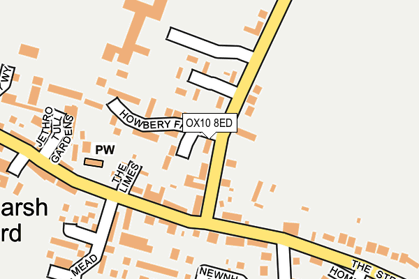 OX10 8ED map - OS OpenMap – Local (Ordnance Survey)