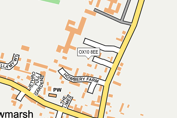 OX10 8EE map - OS OpenMap – Local (Ordnance Survey)