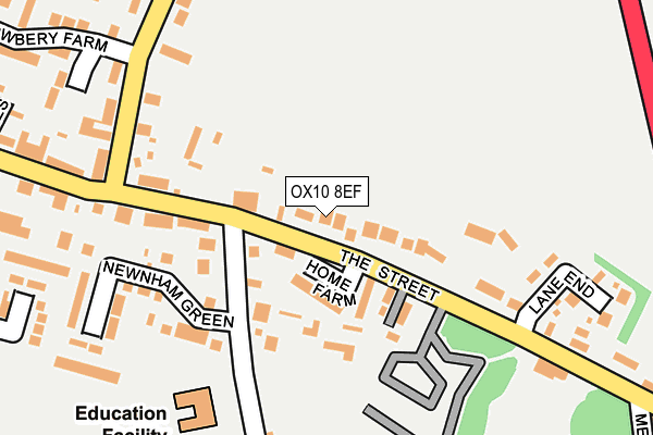 OX10 8EF map - OS OpenMap – Local (Ordnance Survey)