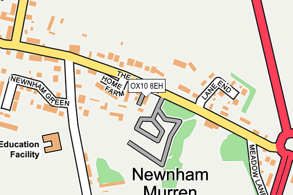 OX10 8EH map - OS OpenMap – Local (Ordnance Survey)