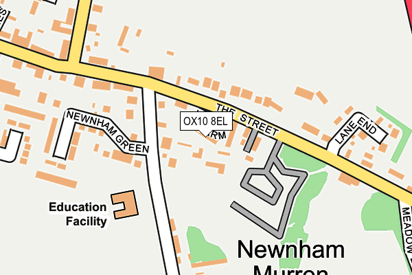 OX10 8EL map - OS OpenMap – Local (Ordnance Survey)