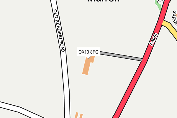 OX10 8FG map - OS OpenMap – Local (Ordnance Survey)