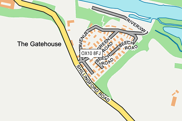 OX10 8FJ map - OS OpenMap – Local (Ordnance Survey)