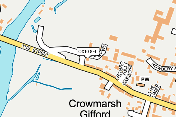 OX10 8FL map - OS OpenMap – Local (Ordnance Survey)