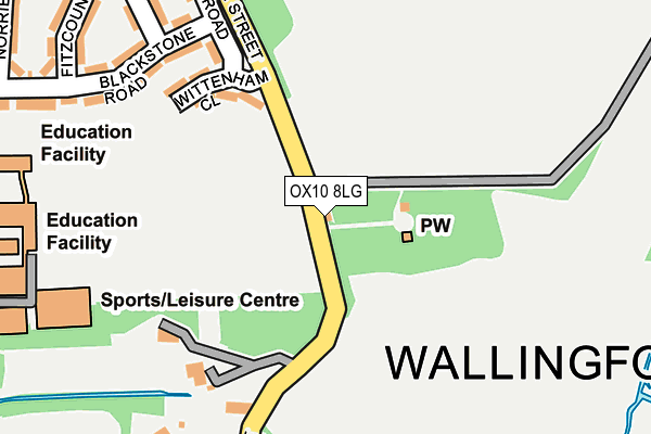 OX10 8LG map - OS OpenMap – Local (Ordnance Survey)