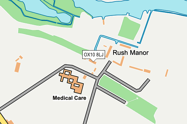 OX10 8LJ map - OS OpenMap – Local (Ordnance Survey)