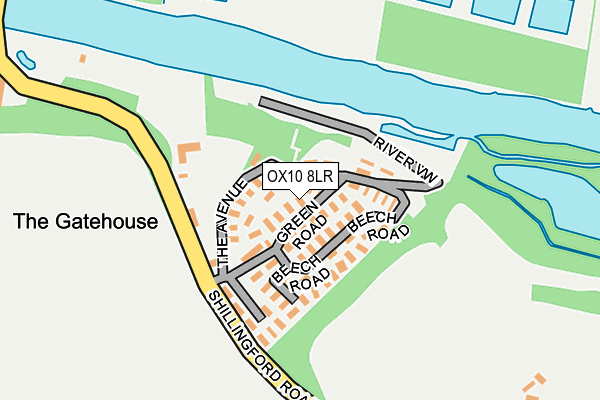 OX10 8LR map - OS OpenMap – Local (Ordnance Survey)