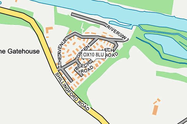 OX10 8LU map - OS OpenMap – Local (Ordnance Survey)