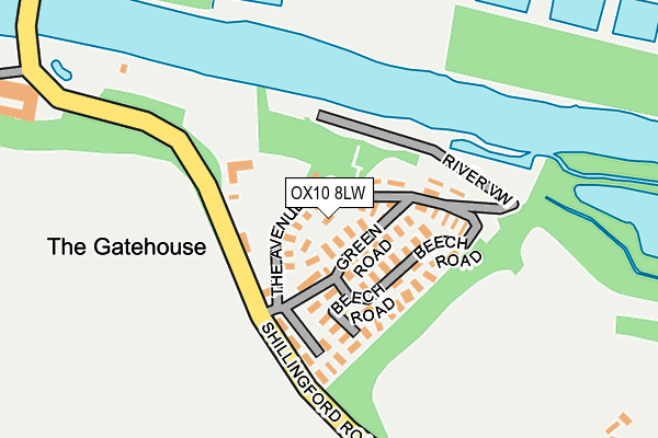 OX10 8LW map - OS OpenMap – Local (Ordnance Survey)