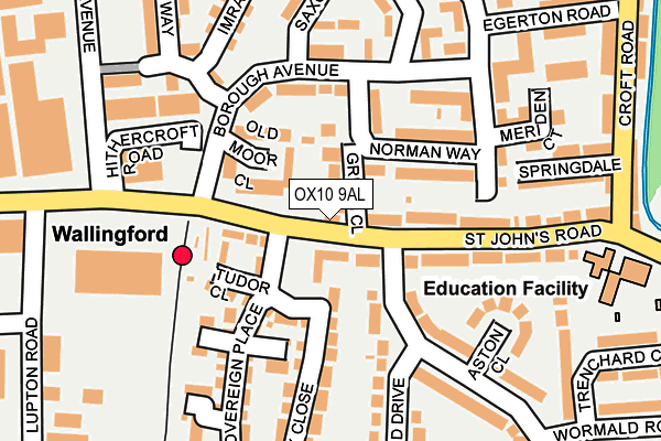 OX10 9AL map - OS OpenMap – Local (Ordnance Survey)