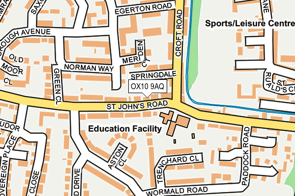 OX10 9AQ map - OS OpenMap – Local (Ordnance Survey)