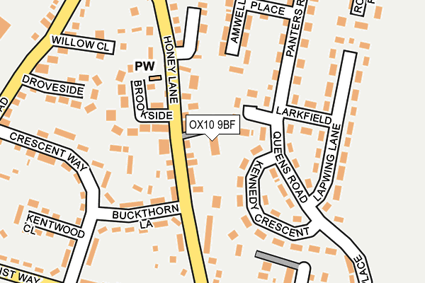 OX10 9BF map - OS OpenMap – Local (Ordnance Survey)