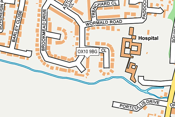 OX10 9BG map - OS OpenMap – Local (Ordnance Survey)