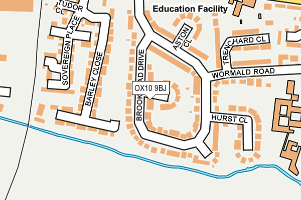 OX10 9BJ map - OS OpenMap – Local (Ordnance Survey)