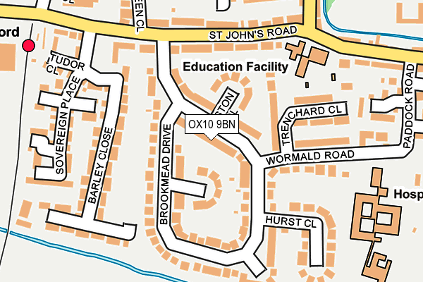 OX10 9BN map - OS OpenMap – Local (Ordnance Survey)