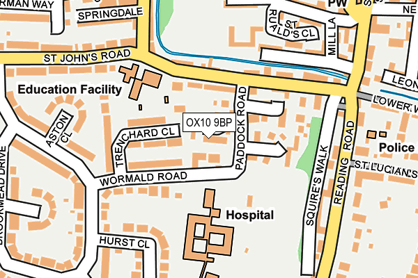 OX10 9BP map - OS OpenMap – Local (Ordnance Survey)