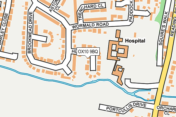 OX10 9BQ map - OS OpenMap – Local (Ordnance Survey)