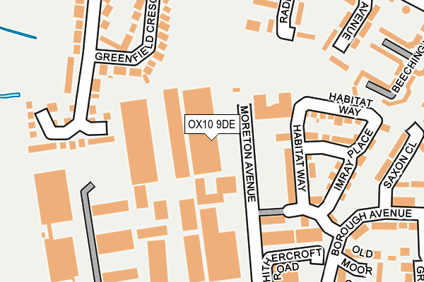 OX10 9DE map - OS OpenMap – Local (Ordnance Survey)