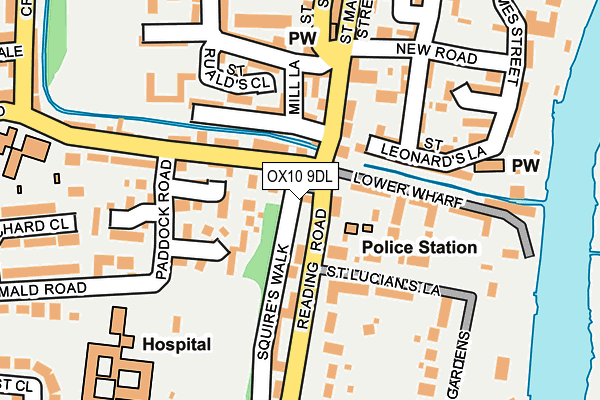 OX10 9DL map - OS OpenMap – Local (Ordnance Survey)