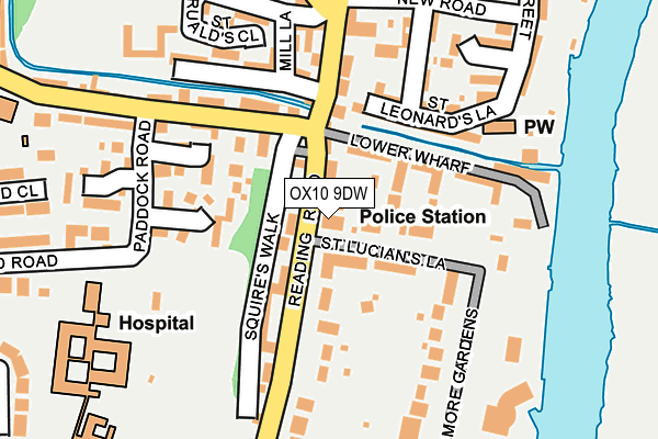 OX10 9DW map - OS OpenMap – Local (Ordnance Survey)