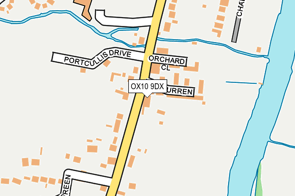 OX10 9DX map - OS OpenMap – Local (Ordnance Survey)
