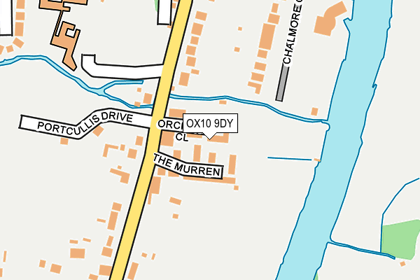 OX10 9DY map - OS OpenMap – Local (Ordnance Survey)