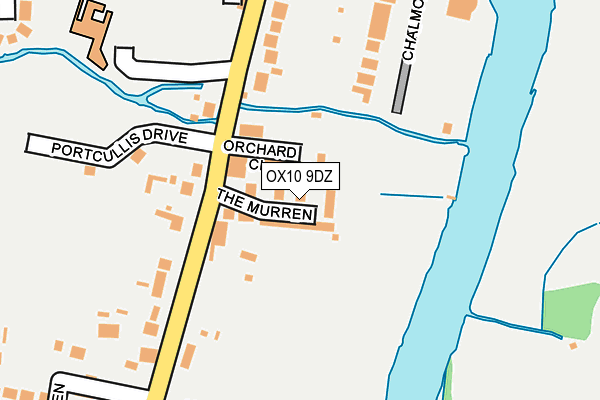 OX10 9DZ map - OS OpenMap – Local (Ordnance Survey)