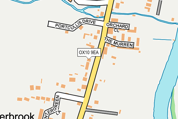 OX10 9EA map - OS OpenMap – Local (Ordnance Survey)