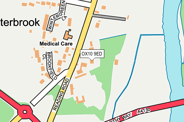 OX10 9ED map - OS OpenMap – Local (Ordnance Survey)