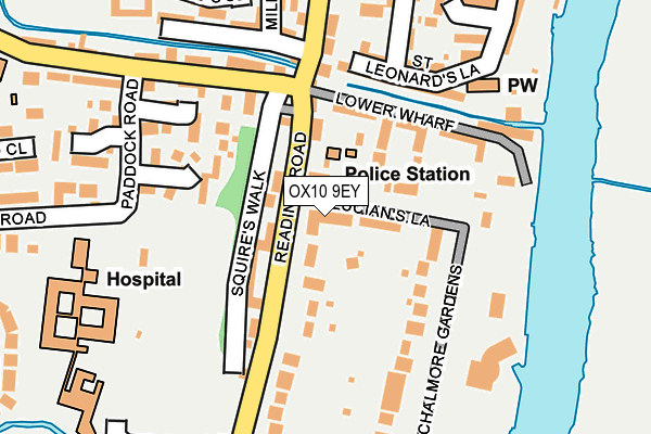 OX10 9EY map - OS OpenMap – Local (Ordnance Survey)