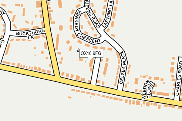 OX10 9FG map - OS OpenMap – Local (Ordnance Survey)