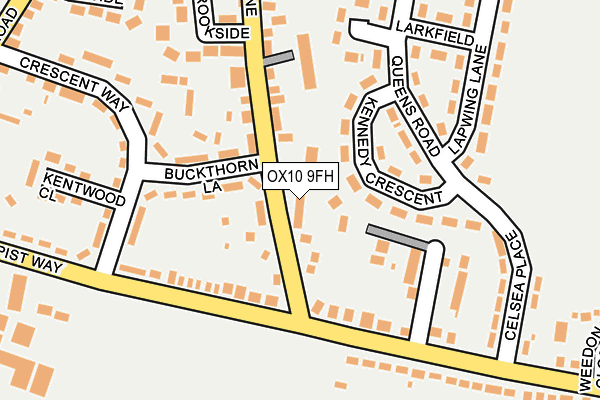 OX10 9FH map - OS OpenMap – Local (Ordnance Survey)