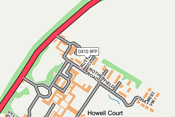 OX10 9FP map - OS OpenMap – Local (Ordnance Survey)