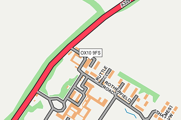 OX10 9FS map - OS OpenMap – Local (Ordnance Survey)