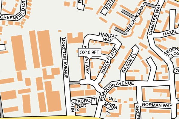 OX10 9FT map - OS OpenMap – Local (Ordnance Survey)