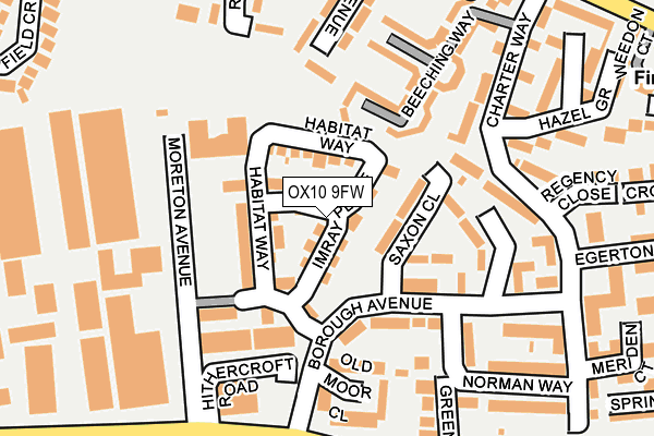 OX10 9FW map - OS OpenMap – Local (Ordnance Survey)