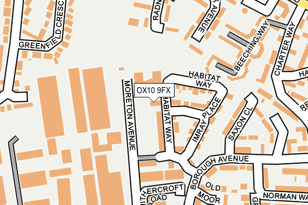 OX10 9FX map - OS OpenMap – Local (Ordnance Survey)