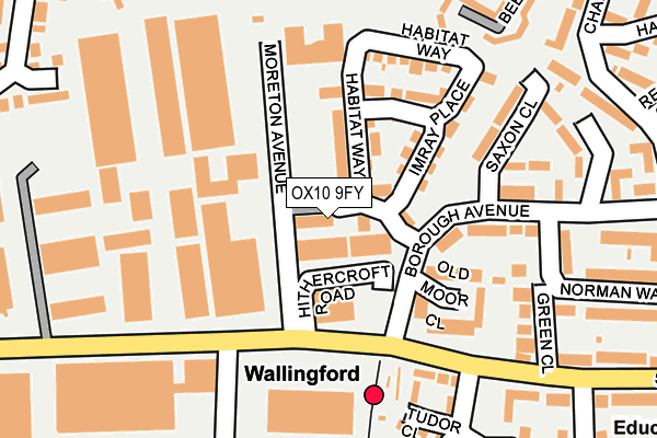 OX10 9FY map - OS OpenMap – Local (Ordnance Survey)