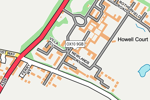 OX10 9GB map - OS OpenMap – Local (Ordnance Survey)