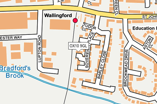 OX10 9GL map - OS OpenMap – Local (Ordnance Survey)