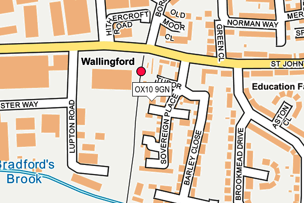 OX10 9GN map - OS OpenMap – Local (Ordnance Survey)