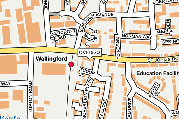Map of CHOLSEY AND WALLINGFORD RAILWAY LIMITED at local scale