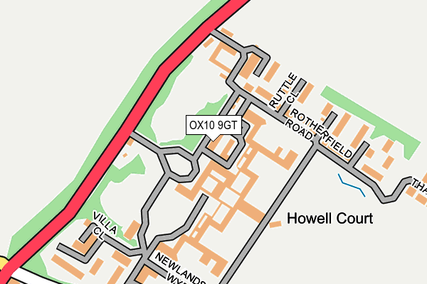 OX10 9GT map - OS OpenMap – Local (Ordnance Survey)