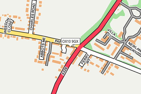 OX10 9GX map - OS OpenMap – Local (Ordnance Survey)