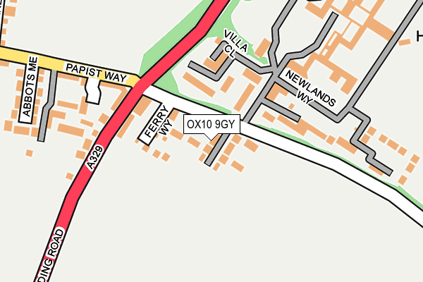 OX10 9GY map - OS OpenMap – Local (Ordnance Survey)