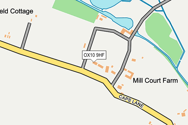 OX10 9HF map - OS OpenMap – Local (Ordnance Survey)