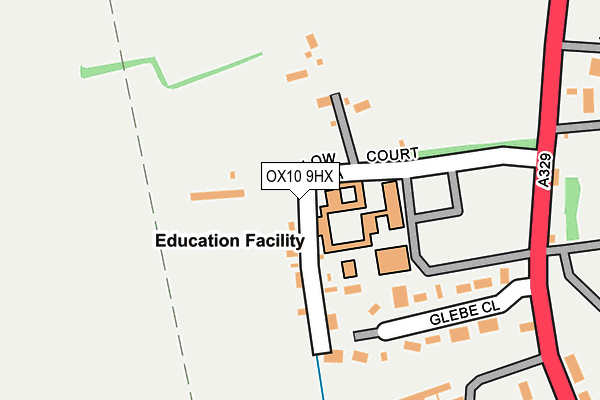 OX10 9HX map - OS OpenMap – Local (Ordnance Survey)